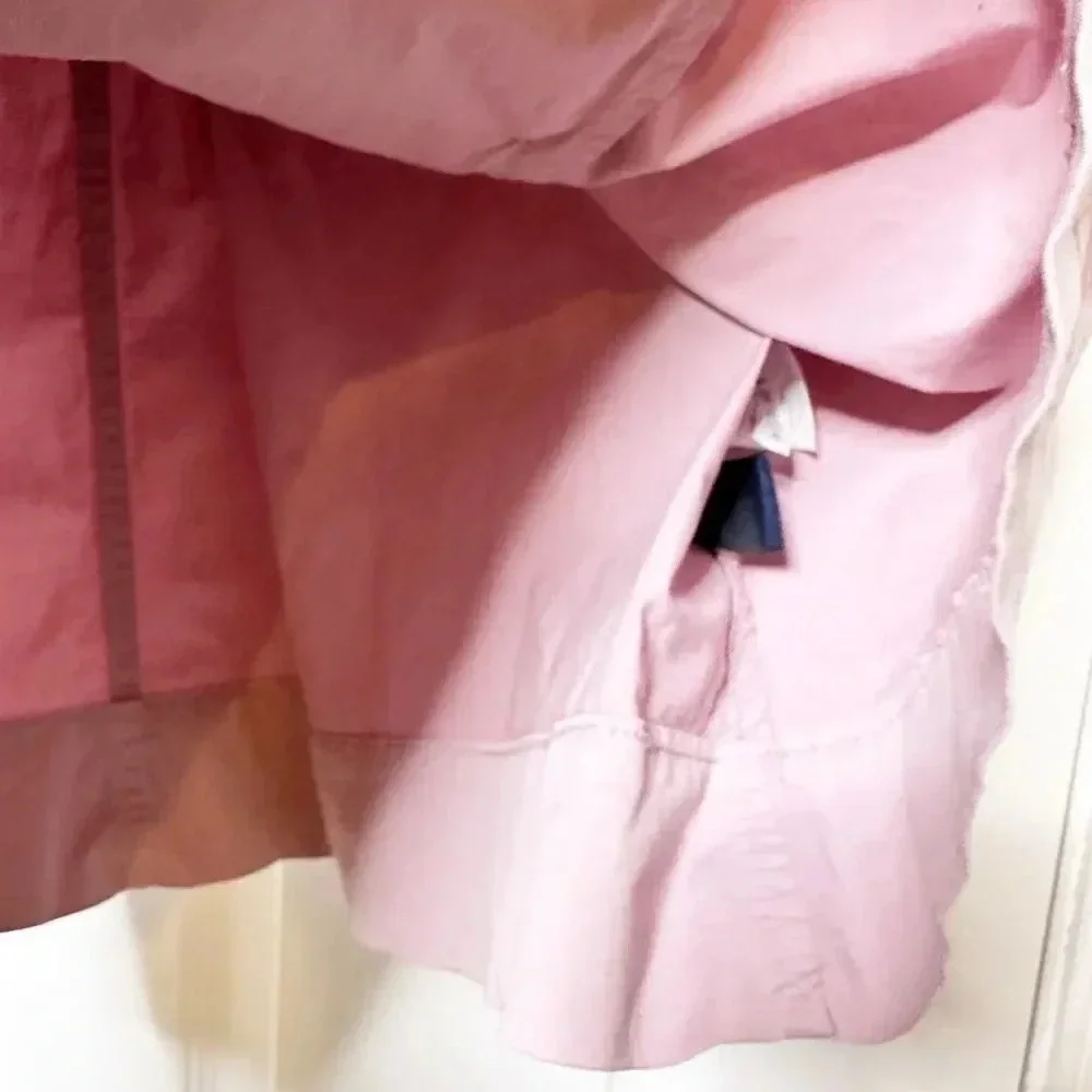 J. CREW Size 0 Garment Dyed Trench Coat Dress Lilac Purple Preppy - Picture 4 of 11